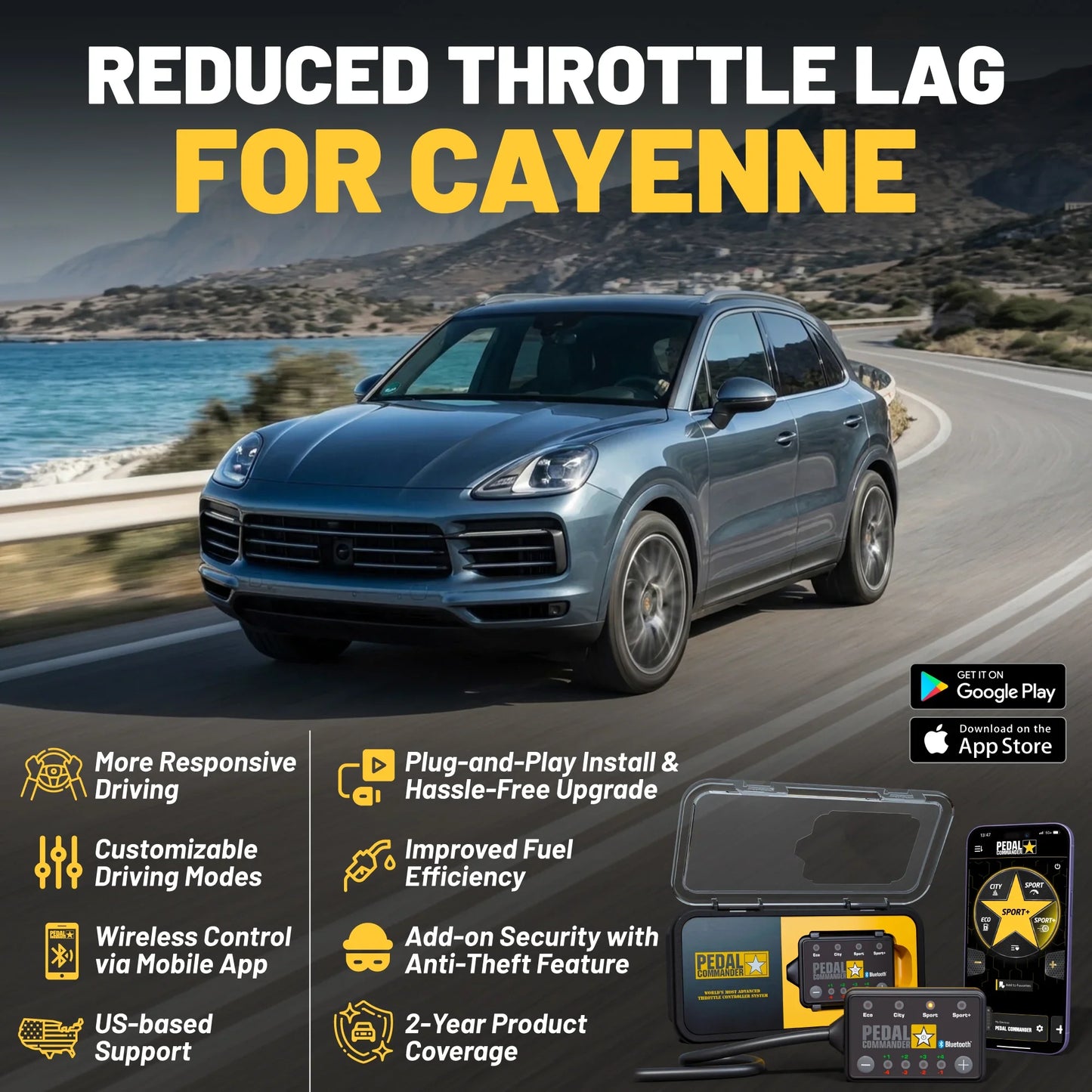 Pedal Commander for Porsche Cayenne Pedal Commander