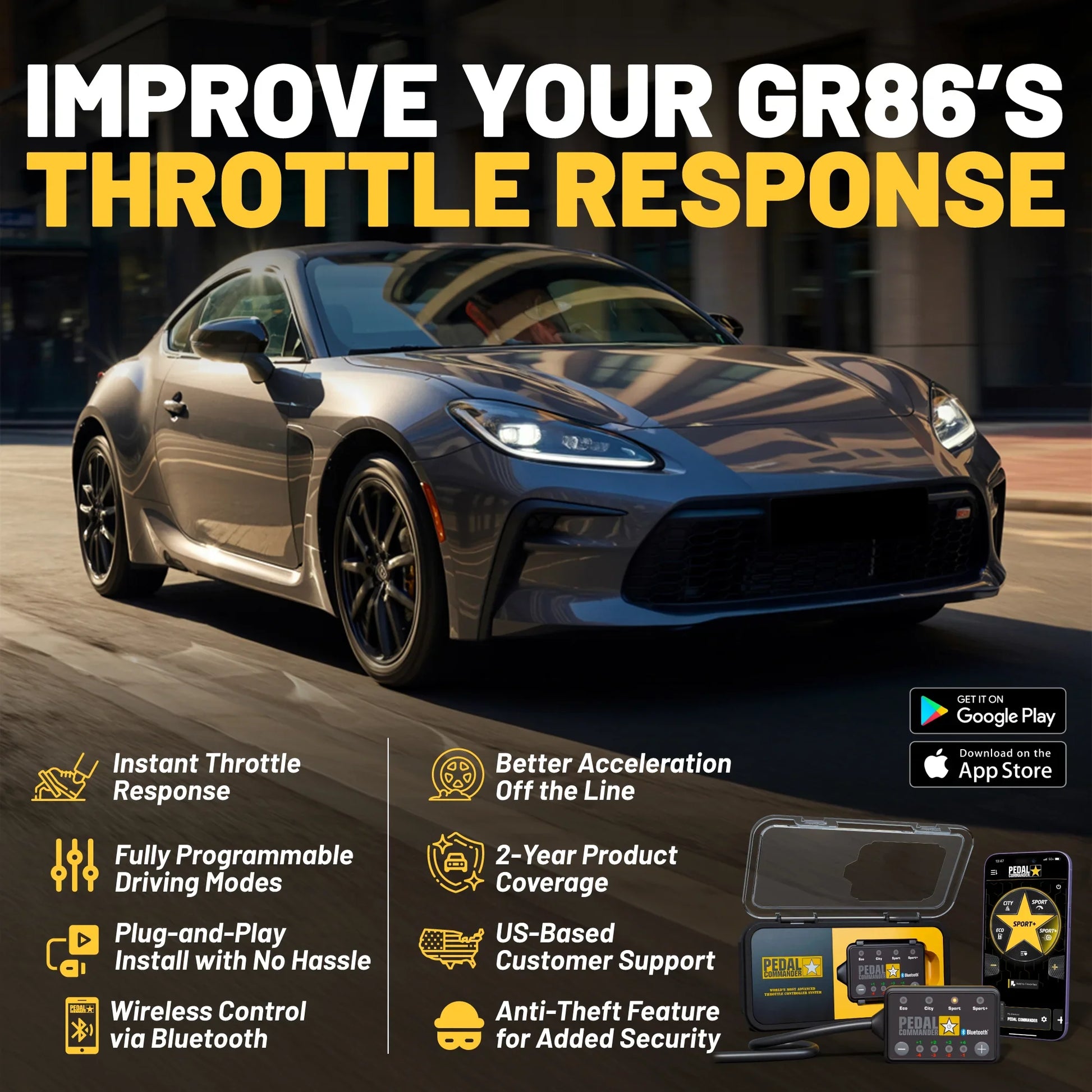 Pedal Commander for Toyota GR86 Pedal Commander