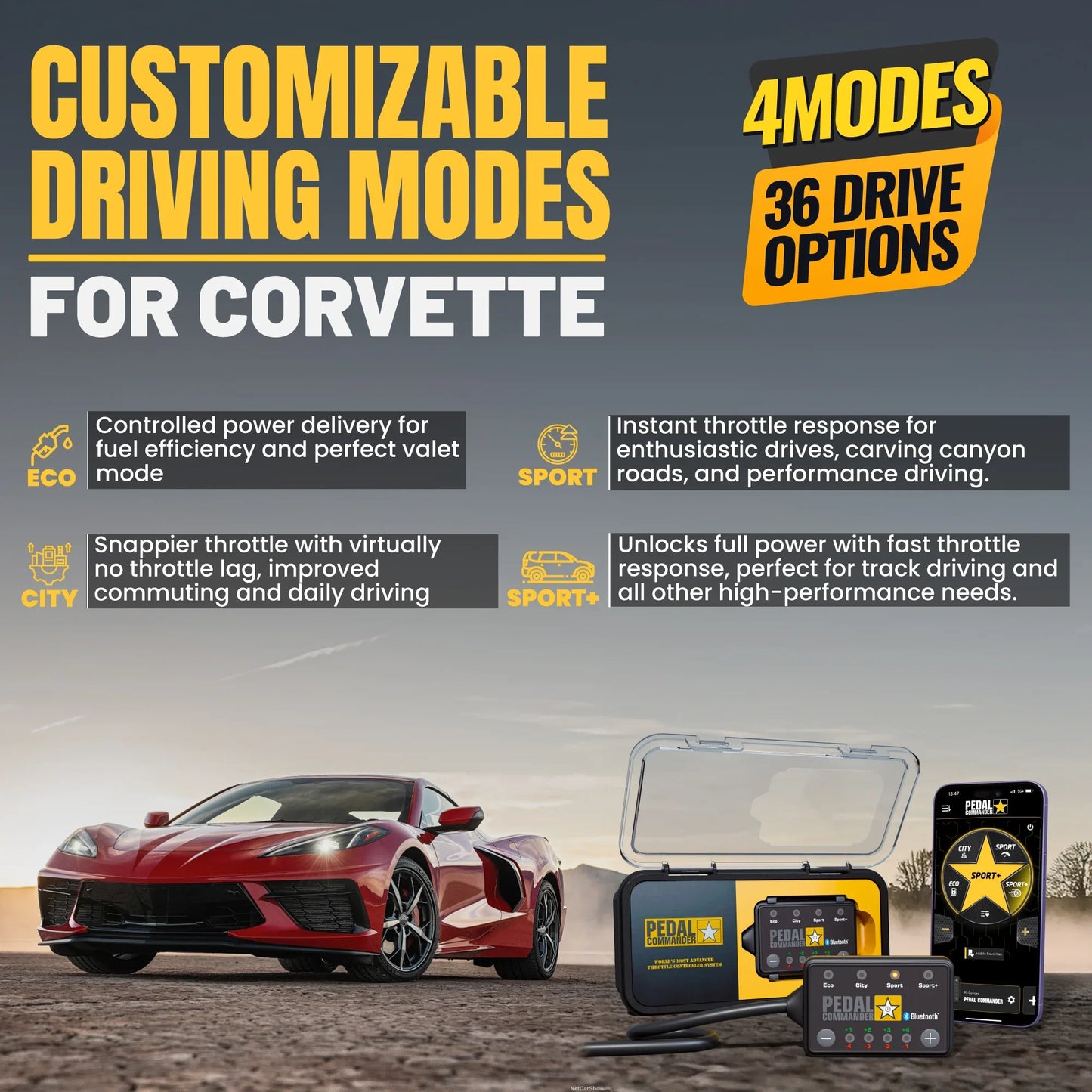 Pedal Commander for Chevrolet Corvette Pedal Commander