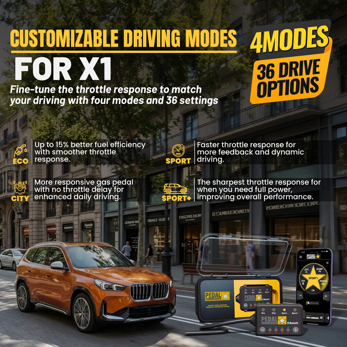Pedal Commander for BMW X1 Pedal Commander