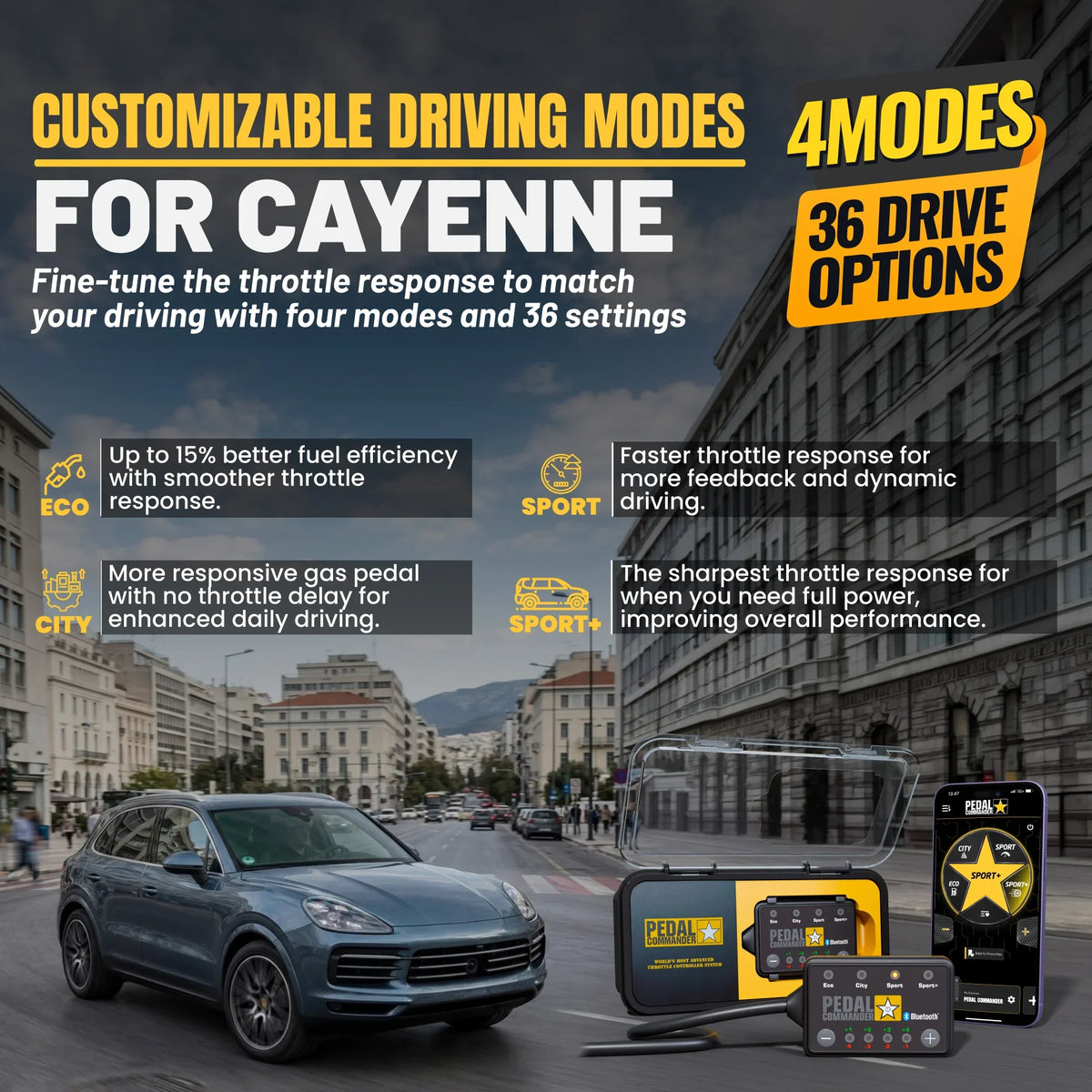 Pedal Commander for Porsche Cayenne Pedal Commander