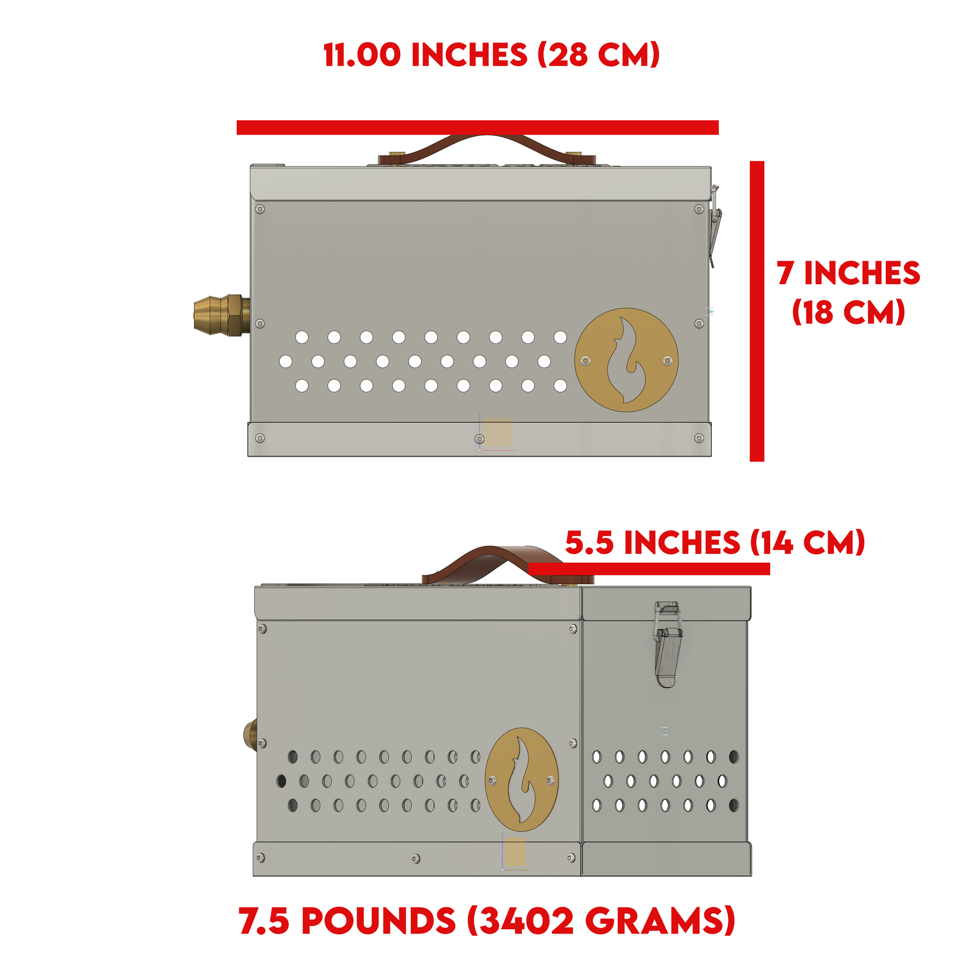Reserve the Hekla now! The Hekla: 304 Sexy Stainless Steel LavaBox with Dual-Burner LavaBox Portable Campfire