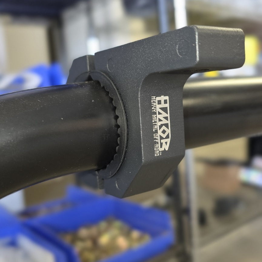 Bolt-On Round Tube Accessory Mounts HMOR Heavy Metal Off-Road