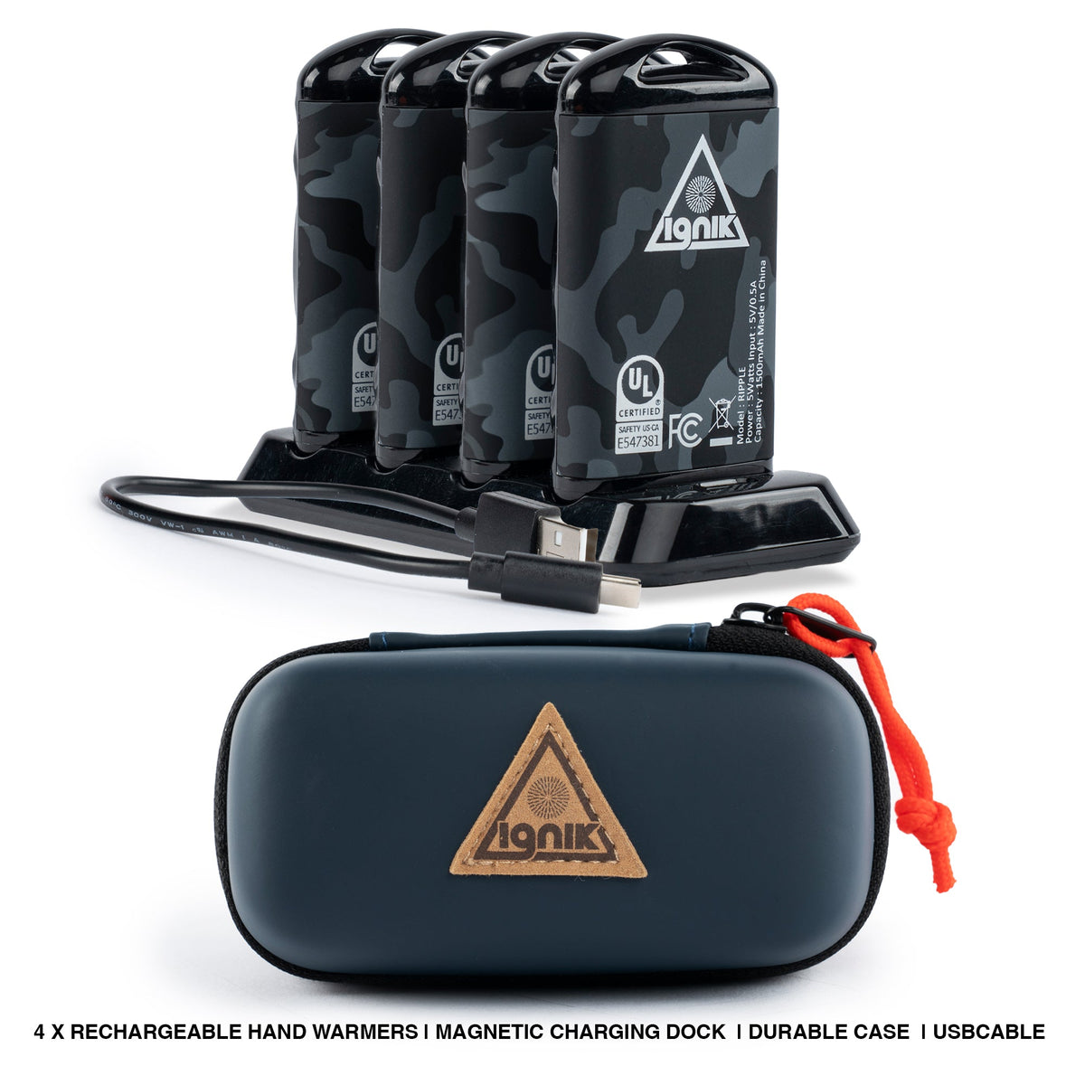 Ripple Rechargeable Hand Warmers 4-Pack Ignik Outdoors
