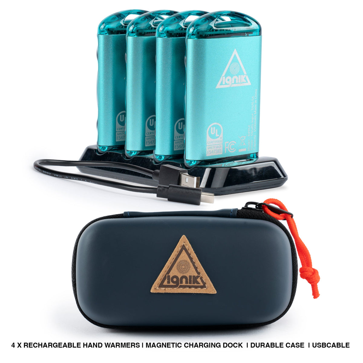Ripple Rechargeable Hand Warmers 4-Pack Ignik Outdoors