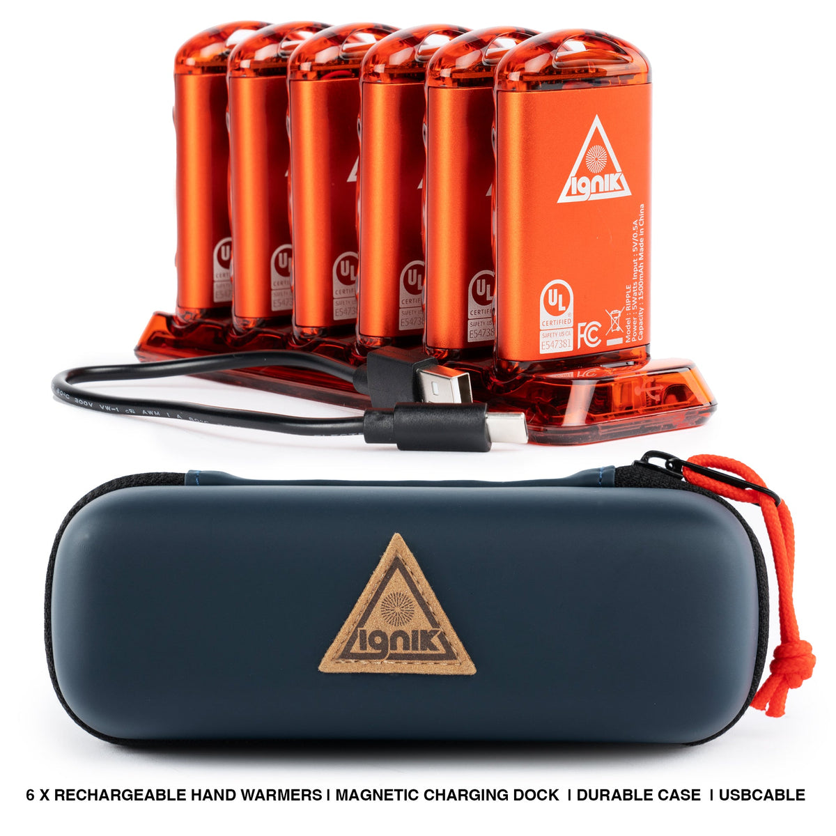 Ripple Rechargeable Hand Warmers 6-Pack Ignik Outdoors