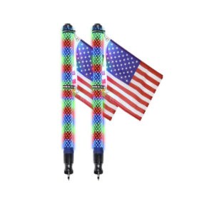 D2D Fat Boy LED Whips – Bluetooth & Remote Control