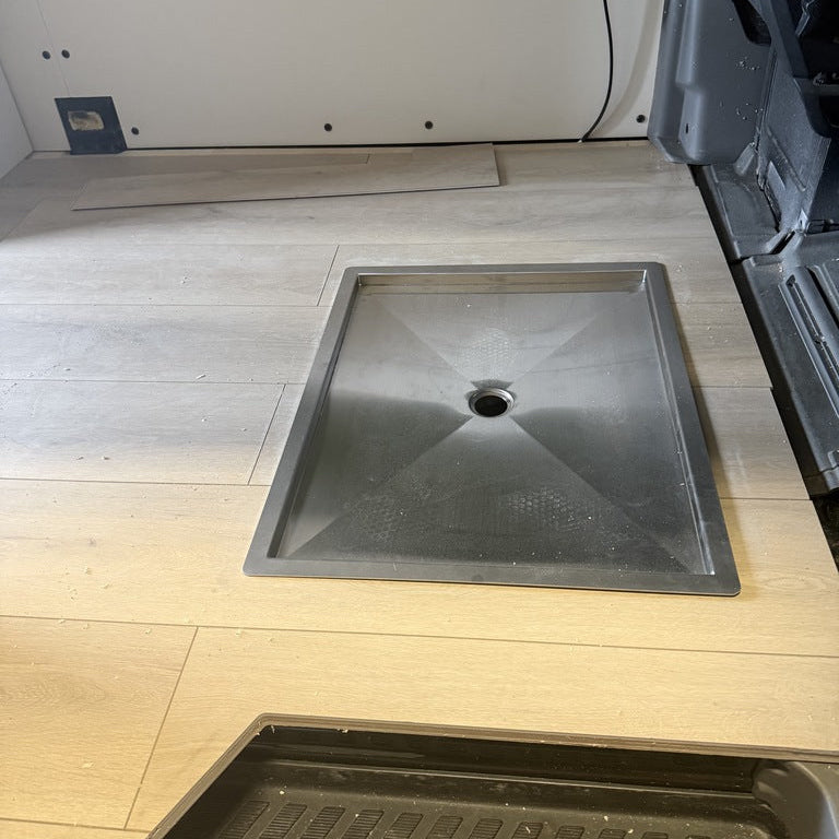 Stainless Steel In-Floor Shower Pan GoCode