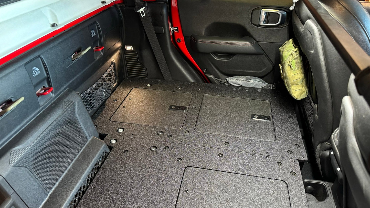 Jeep Gladiator 2019-Present JT 4 Door - Second Row Seat Delete Plate System - High Platform