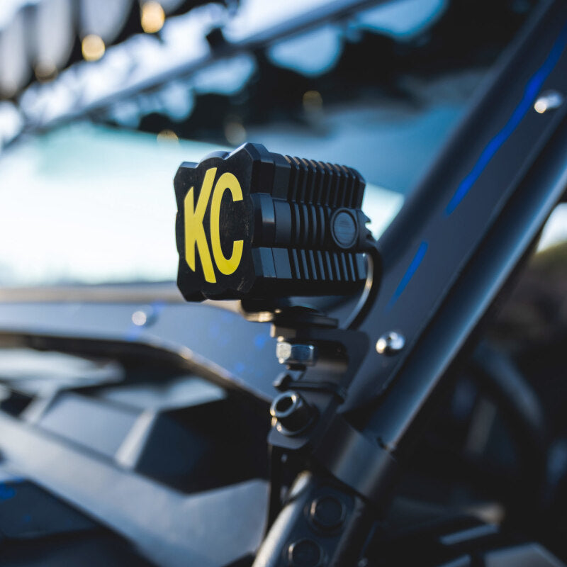 KC FLEX ERA 1 Light Cover - Black/Yellow KC Logo Dunes 2 Dezert SXS