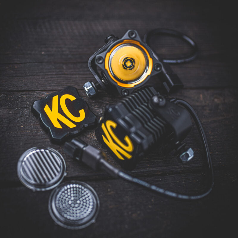 KC FLEX ERA 1 Light Cover - Black/Yellow KC Logo Dunes 2 Dezert SXS