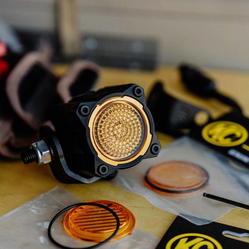 KC HiLiTES FLEX ERA 1 Performance Yellow Flood Beam Lens Dunes 2 Dezert SXS