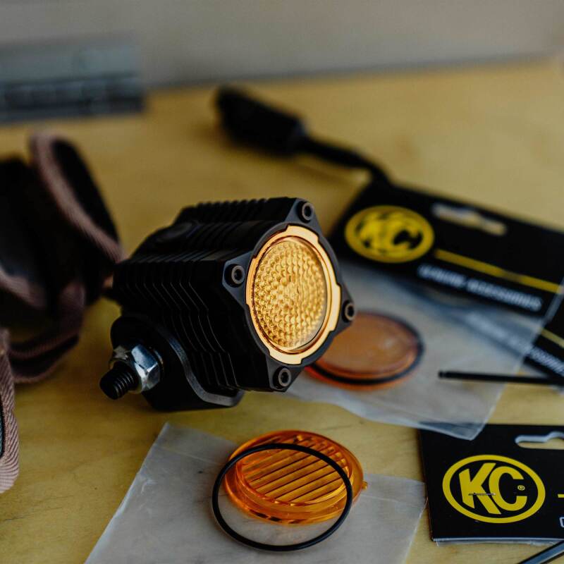 KC HiLiTES FLEX ERA 1 Performance Yellow Flood Beam Lens Dunes 2 Dezert SXS