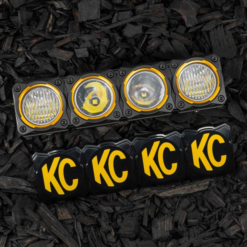 KC HiLiTES FLEX ERA LED Light Bar 10in. Light Cover - Black (COVER ONLY) Dunes 2 Dezert SXS