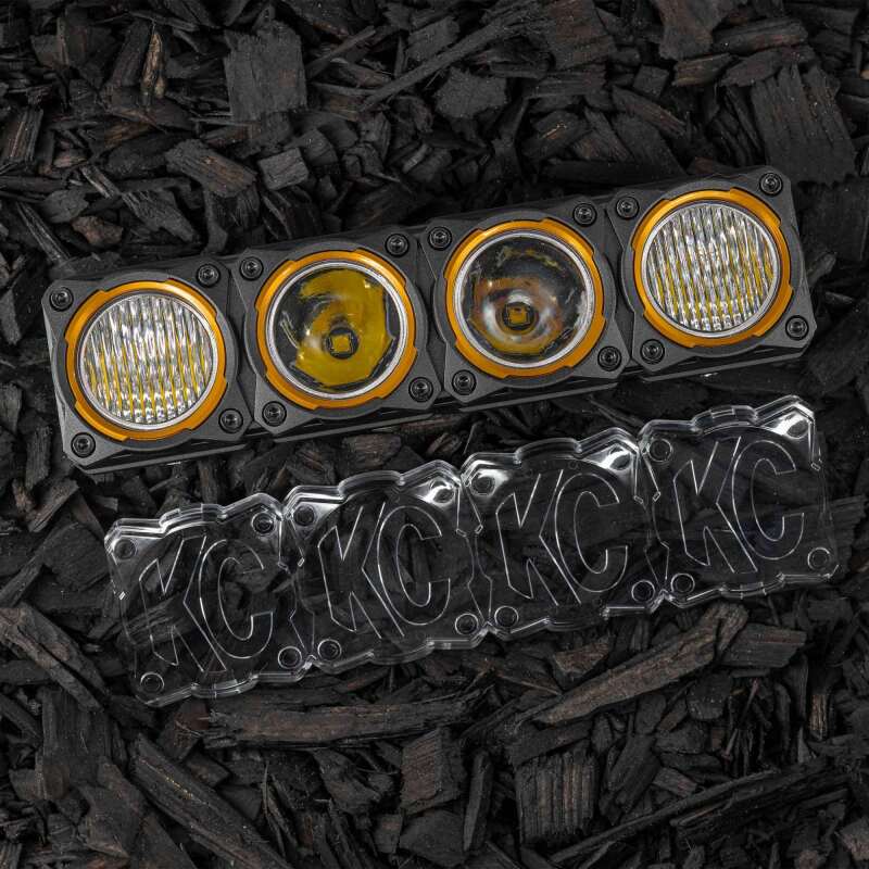 KC HiLiTES FLEX ERA LED Light Bar 10in. Light Shield - Clear (SHIELD ONLY) Dunes 2 Dezert SXS