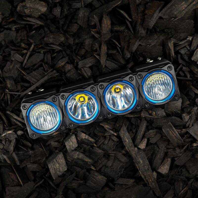 KC HiLiTES FLEX ERA LED Light Bar Bezel Kit for 10in. Segments - Blue Dunes 2 Dezert SXS