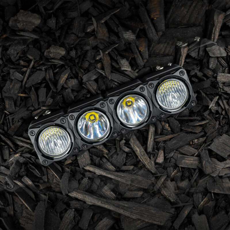 KC HiLiTES FLEX ERA LED Light Bar Bezel Kit for 10in. Segments - Gloss Black Dunes 2 Dezert SXS