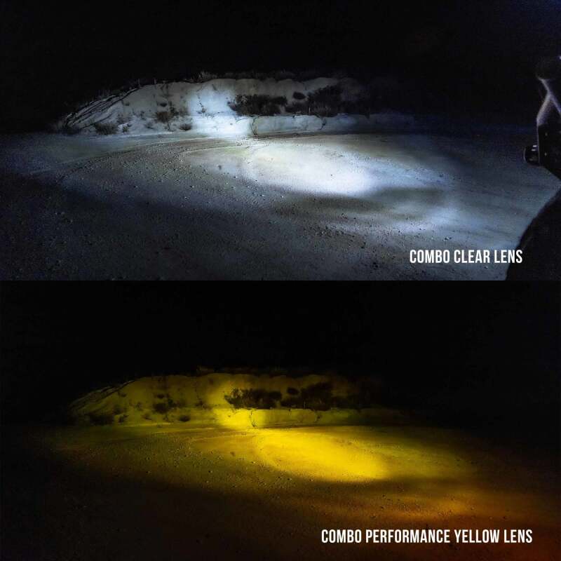 KC HiLiTES FLEX ERA LED Performance Yellow Combo Lens for Light Bars Dunes 2 Dezert SXS
