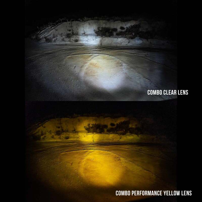 KC HiLiTES FLEX ERA LED Performance Yellow Combo Lens for Light Bars Dunes 2 Dezert SXS