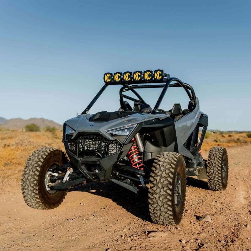 KC Gravity Pro6 39" LED Light Bar - Polaris RZR Pro R Overhead Kit Dunes 2 Dezert SXS