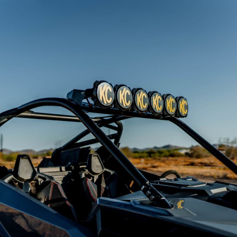 KC Gravity Pro6 39" LED Light Bar - Polaris RZR Pro R Overhead Kit Dunes 2 Dezert SXS