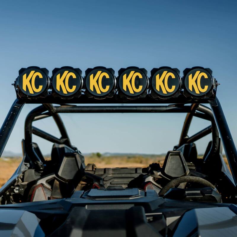 KC Gravity Pro6 39" LED Light Bar - Polaris RZR Pro R Overhead Kit Dunes 2 Dezert SXS