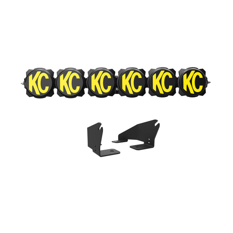 KC Gravity Pro6 39" LED Light Bar - Polaris RZR Pro R Overhead Kit Dunes 2 Dezert SXS