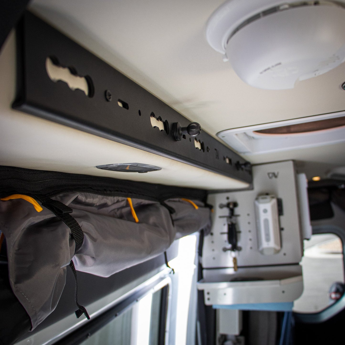 L-Track PRO for Overhead Sliding Door for Storyteller Overland Mode w/Magnetic Mirror Canyon Adventure Vans