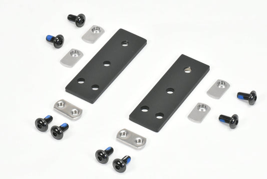Narrow Crossbar Connector Kit -  8020 style racks - Black