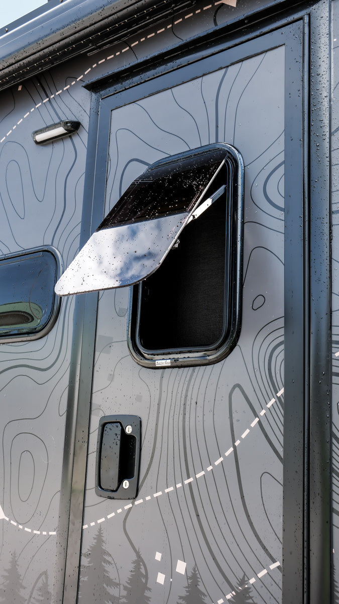 Ekko Entry Door Window Upgrade by FreedomVanGo FreedomVanGo