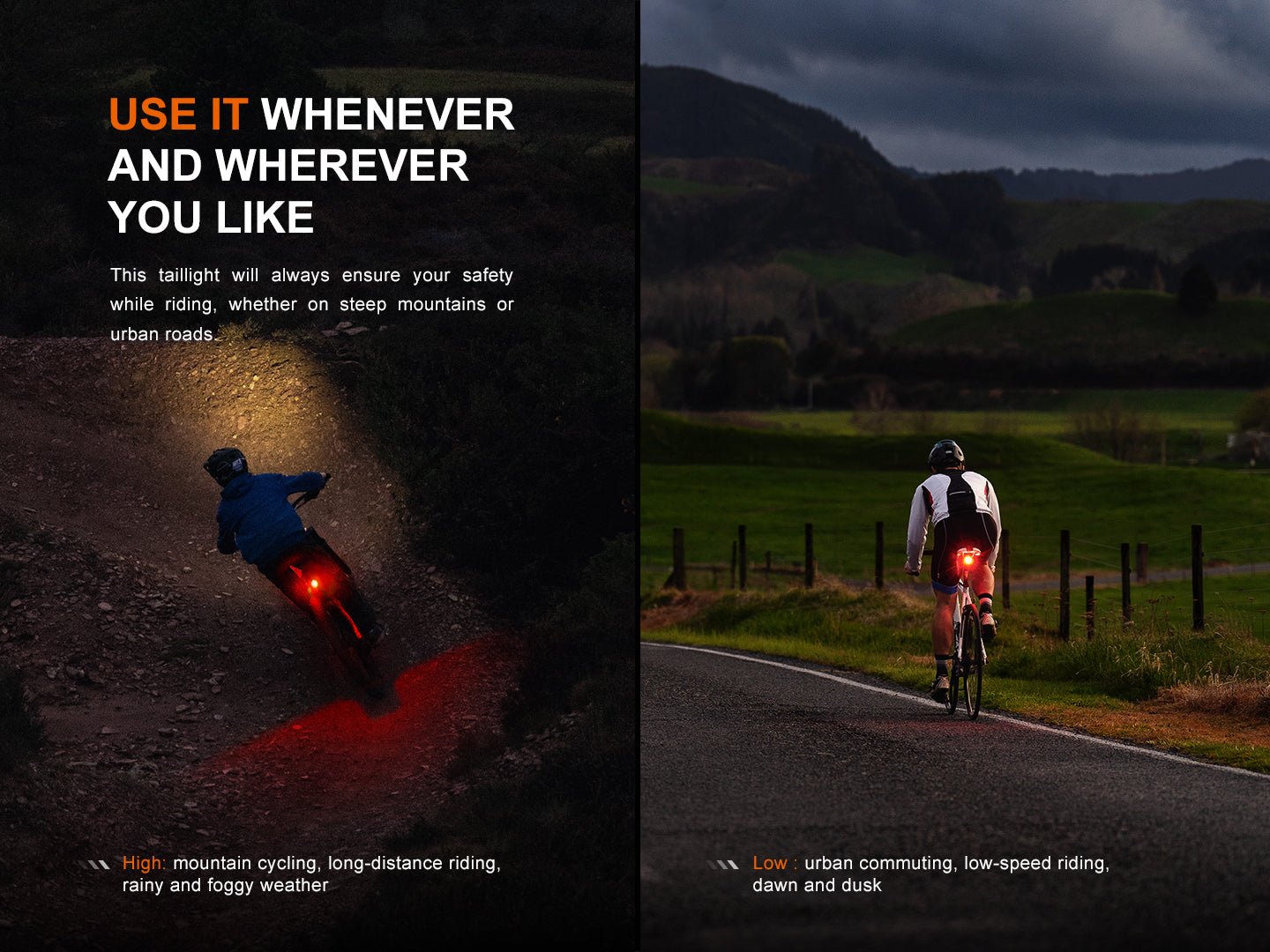 Fenix BC06R Smart-Brake Bicycle Taillight Fenix Store