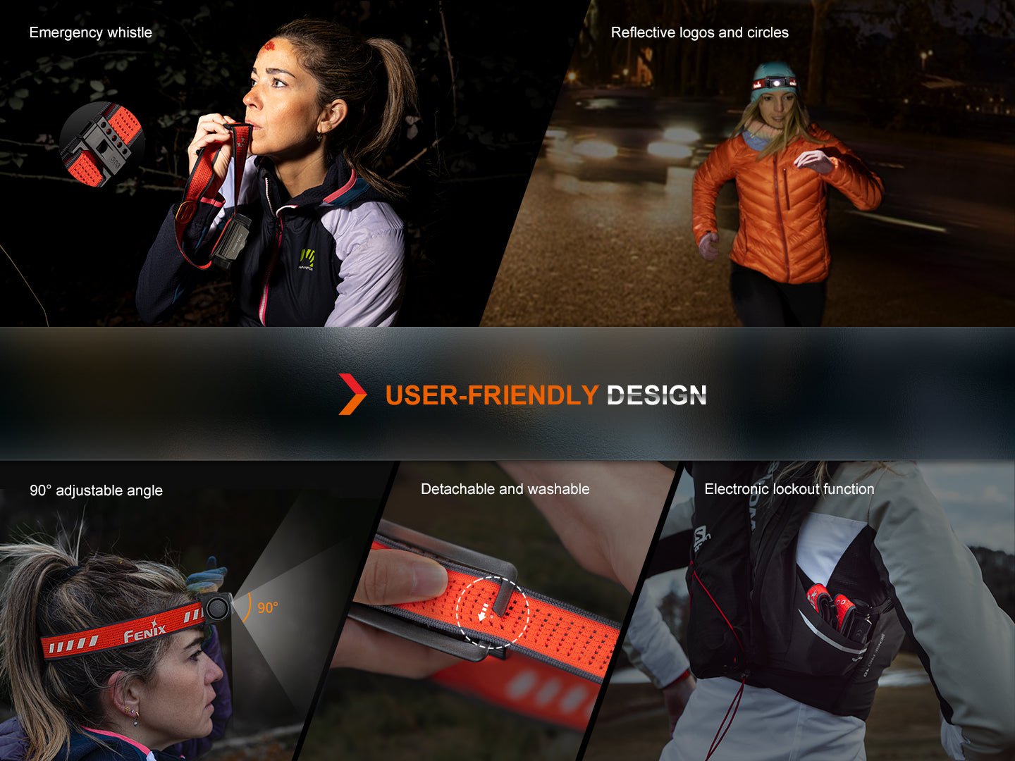 Fenix HM62-T Lightweight Trail Running Headlamp Fenix Store
