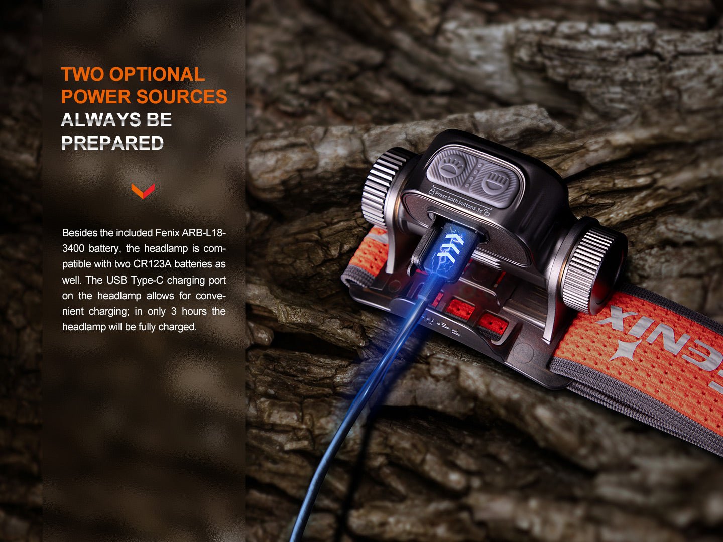 Fenix HM65R-T V2 Rechargeable Lightweight Trail Running Headlamp Fenix Store