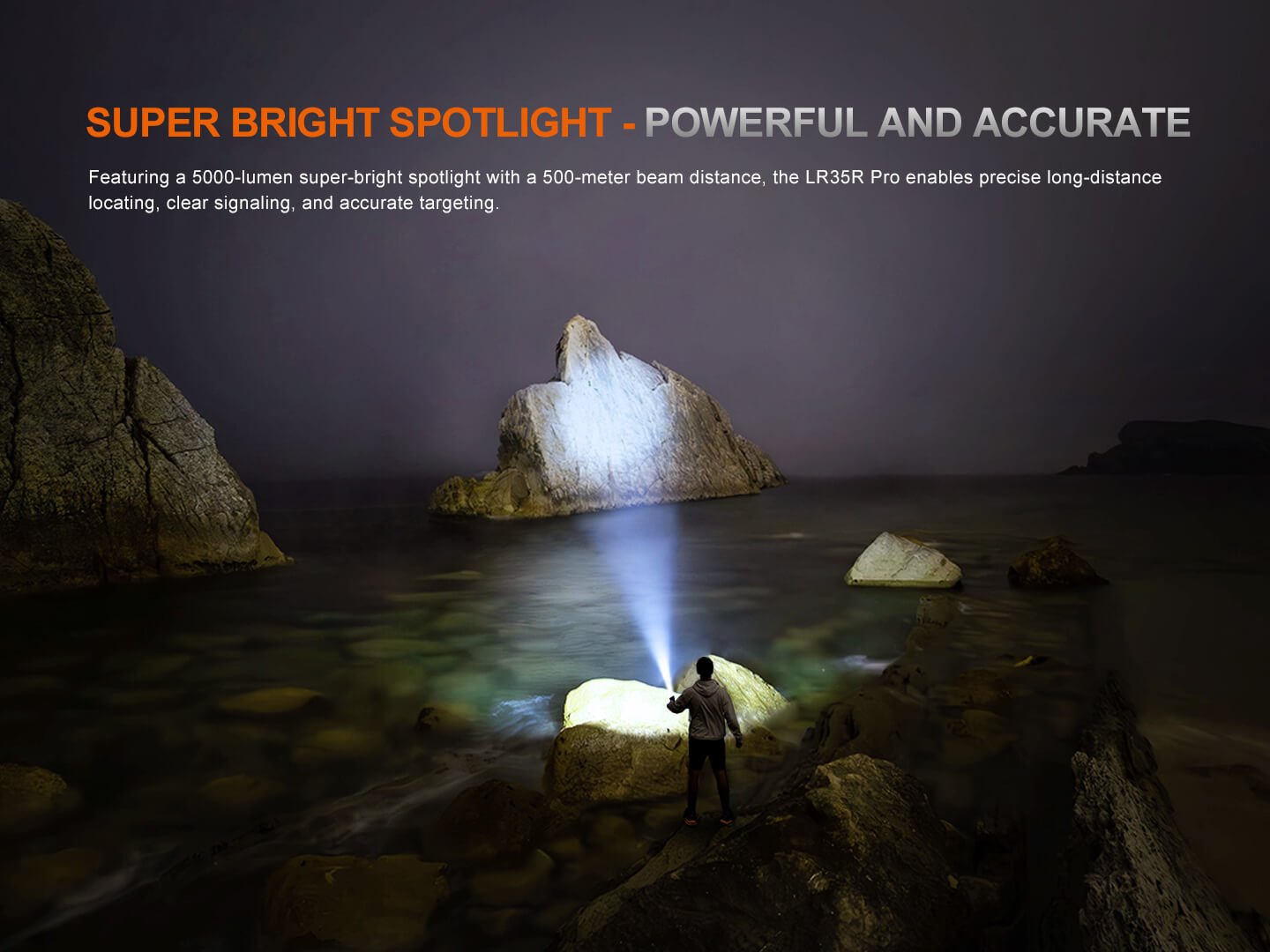 Fenix LR35R PRO Rechargeable Palm-Sized Searchlight Fenix Store
