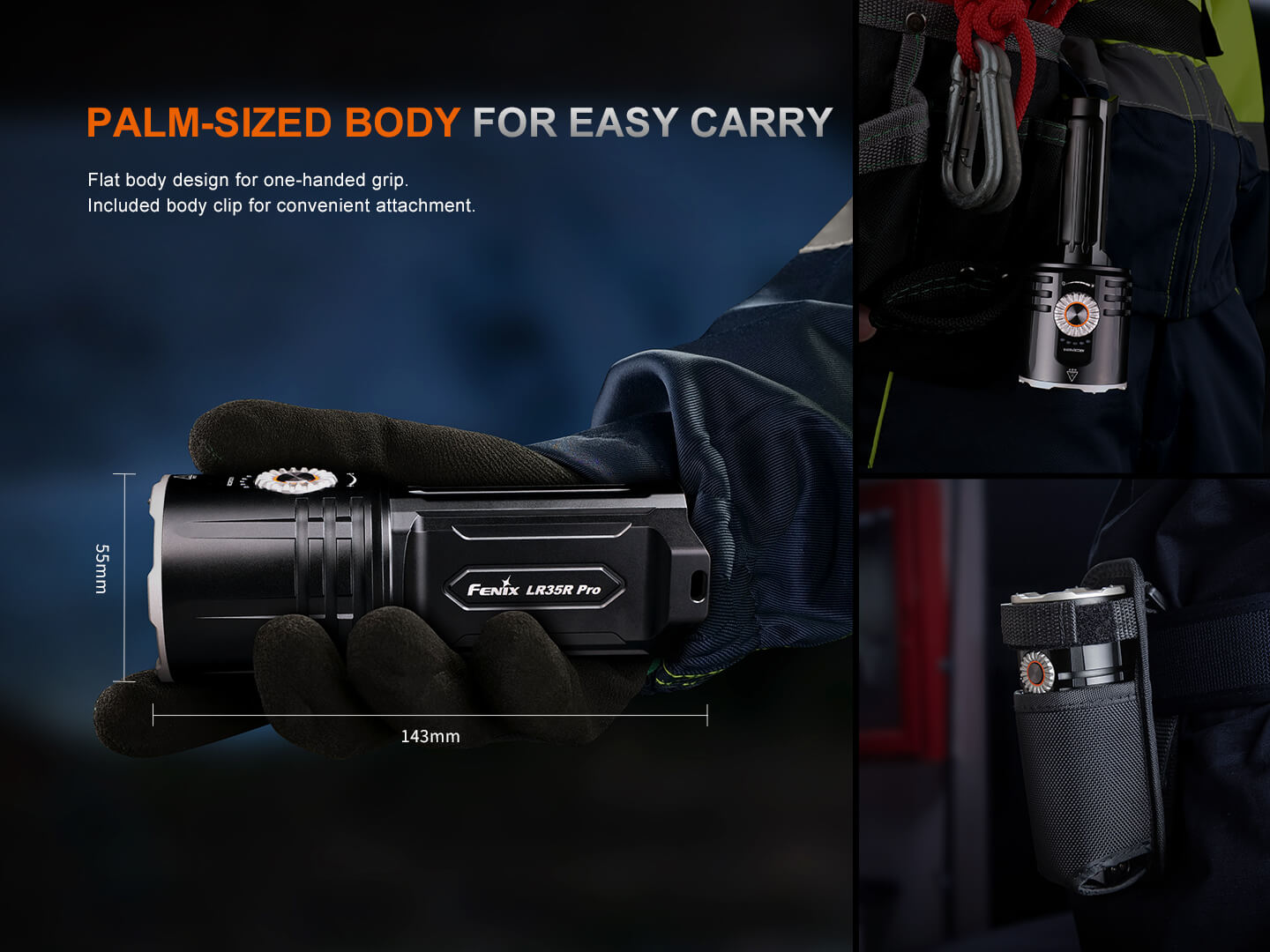 Fenix LR35R PRO Rechargeable Palm-Sized Searchlight Fenix Store
