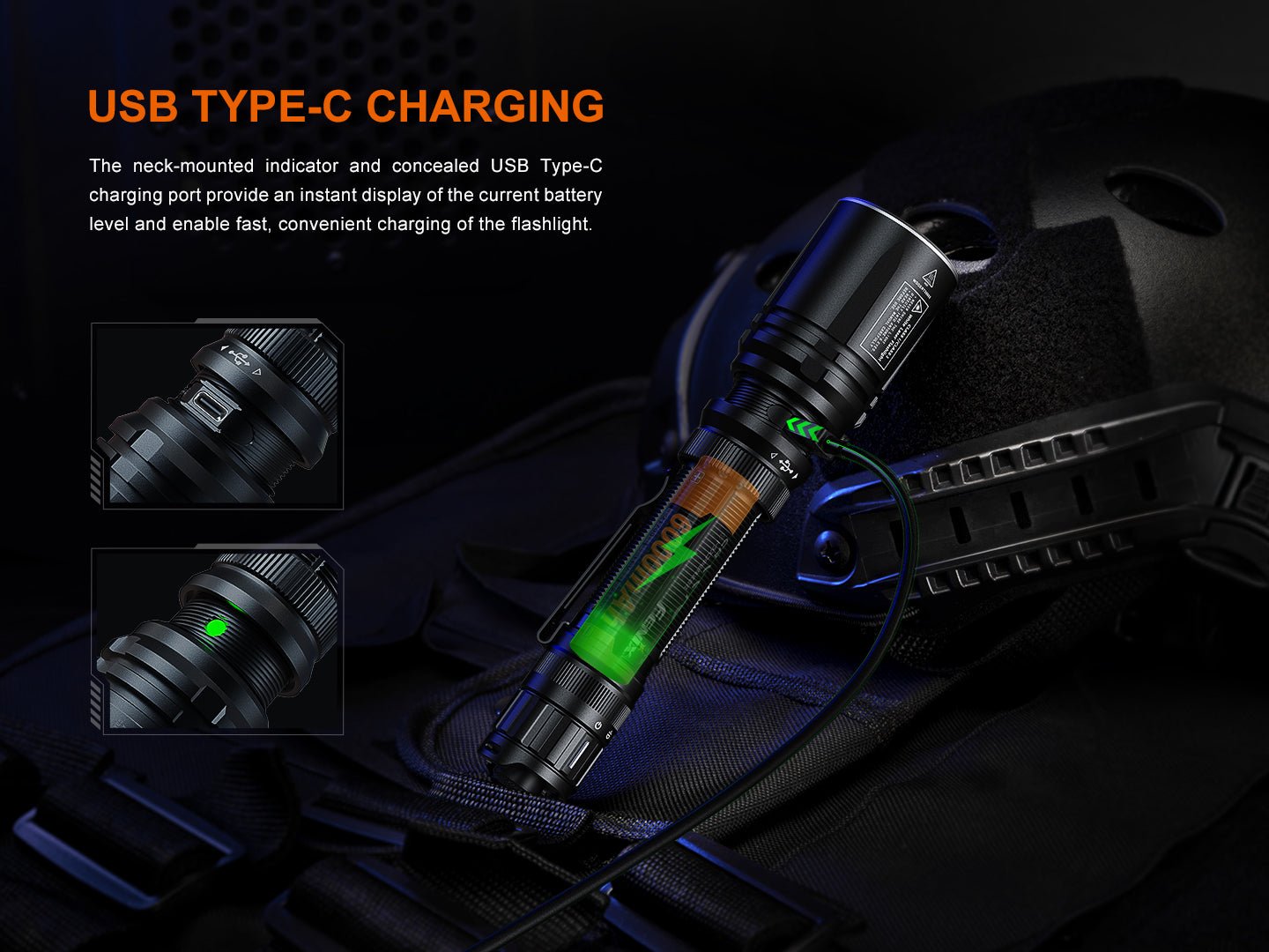 Fenix TK30R Tactical White Laser Rechargeable Flashlight Fenix Store
