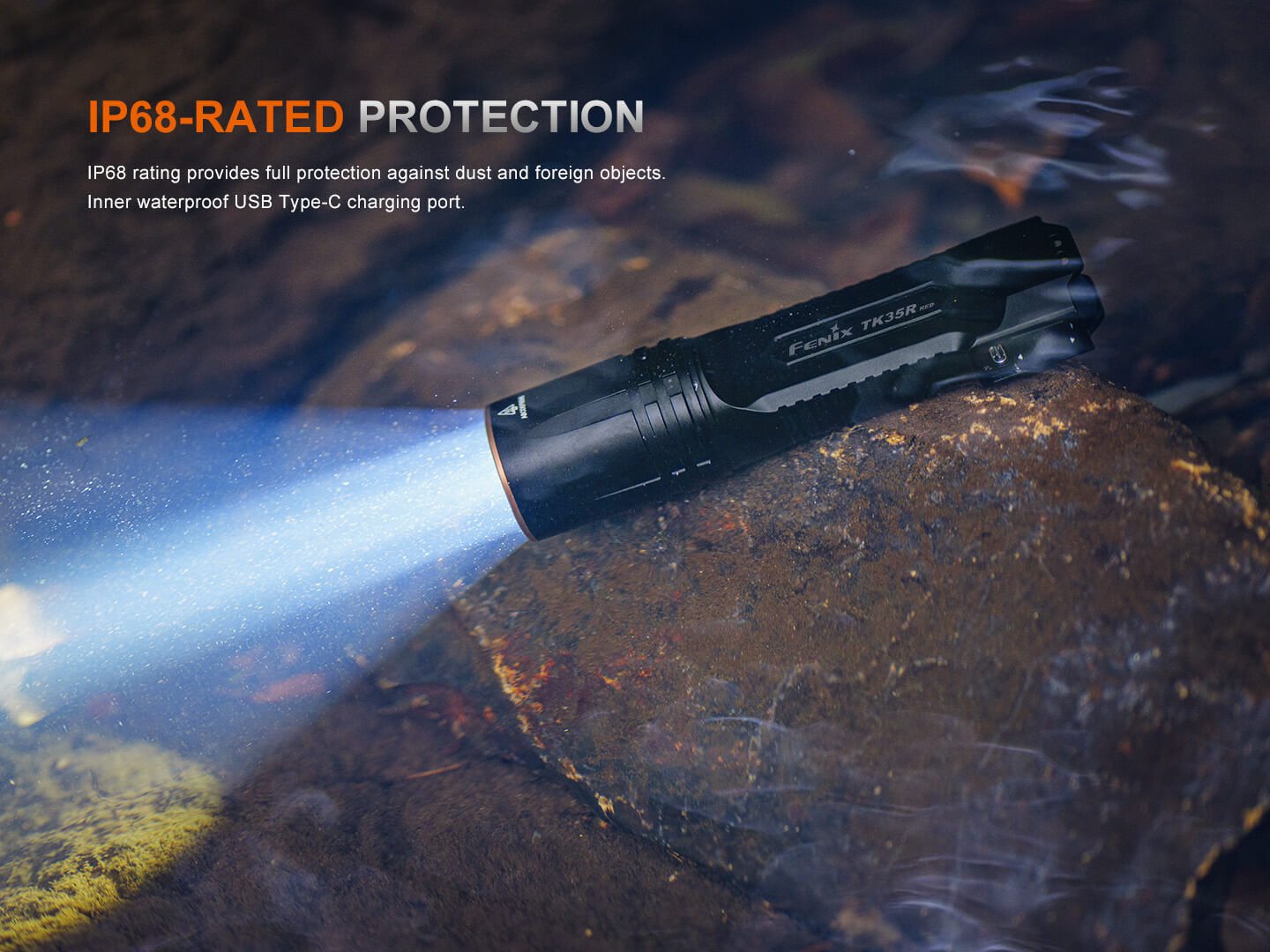 Fenix TK35R Rechargeable High-Performance Tactical Flashlight Fenix Store