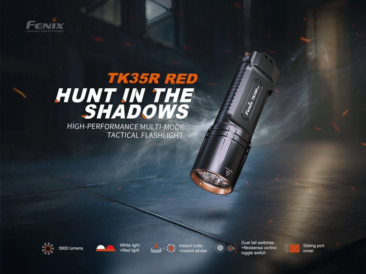 Fenix TK35R Rechargeable High-Performance Tactical Flashlight Fenix Store