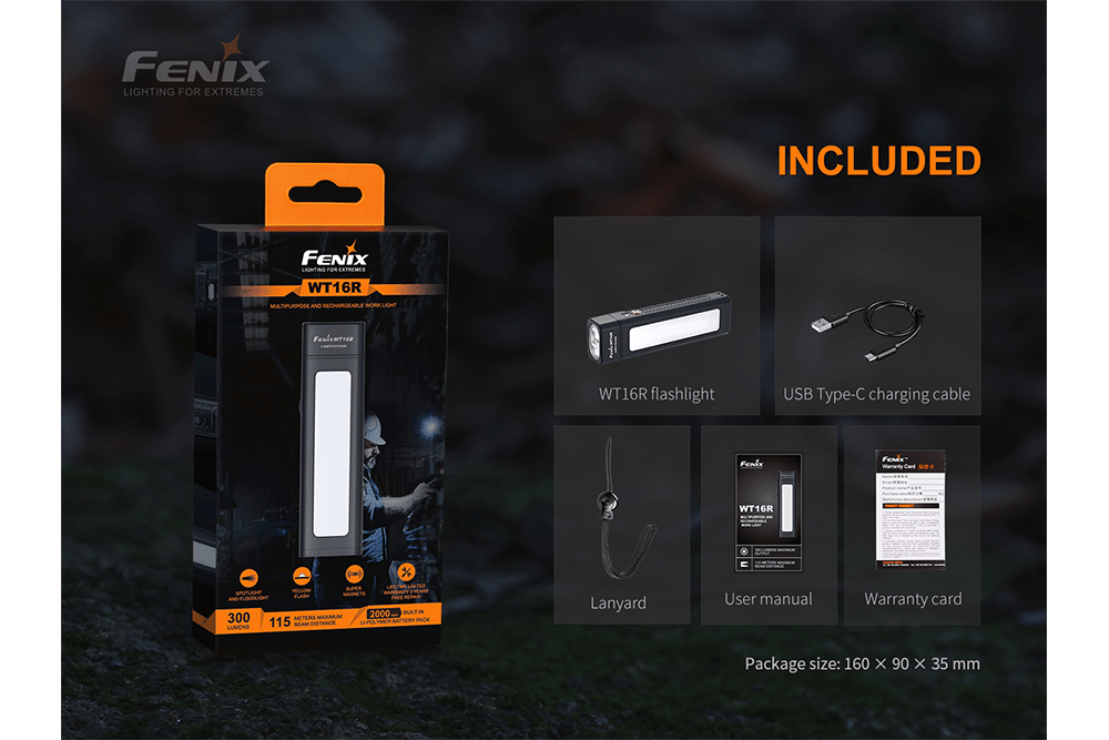 Fenix WT16R Rechargeable Work Light Fenix Store