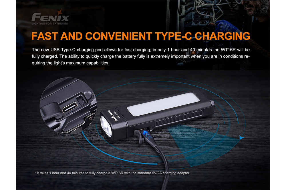 Fenix WT16R Rechargeable Work Light Fenix Store