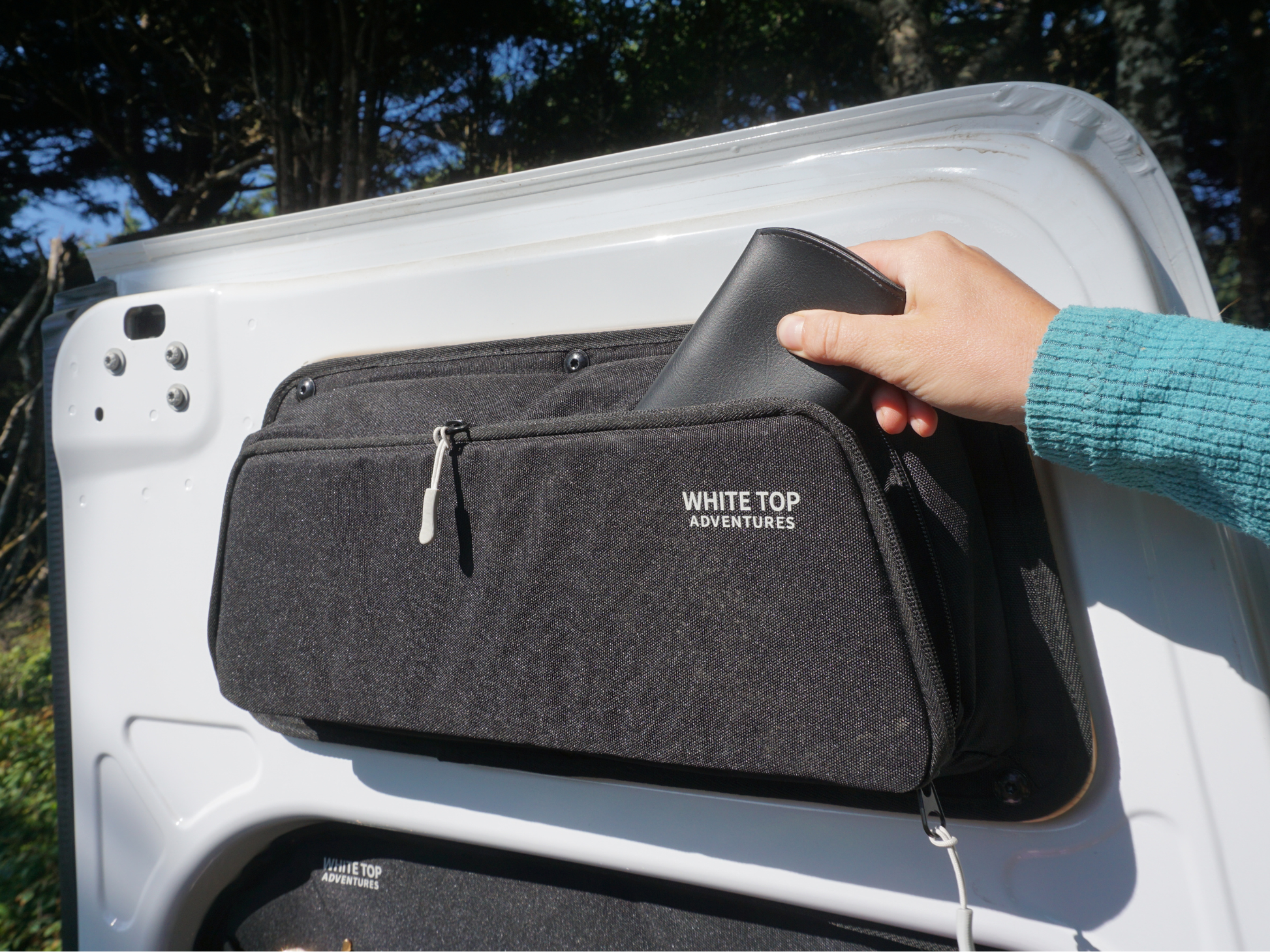 Mercedes Sprinter Rear Door Storage Panels Bundle (Upper, Middle & Lower) White Top Adventures
