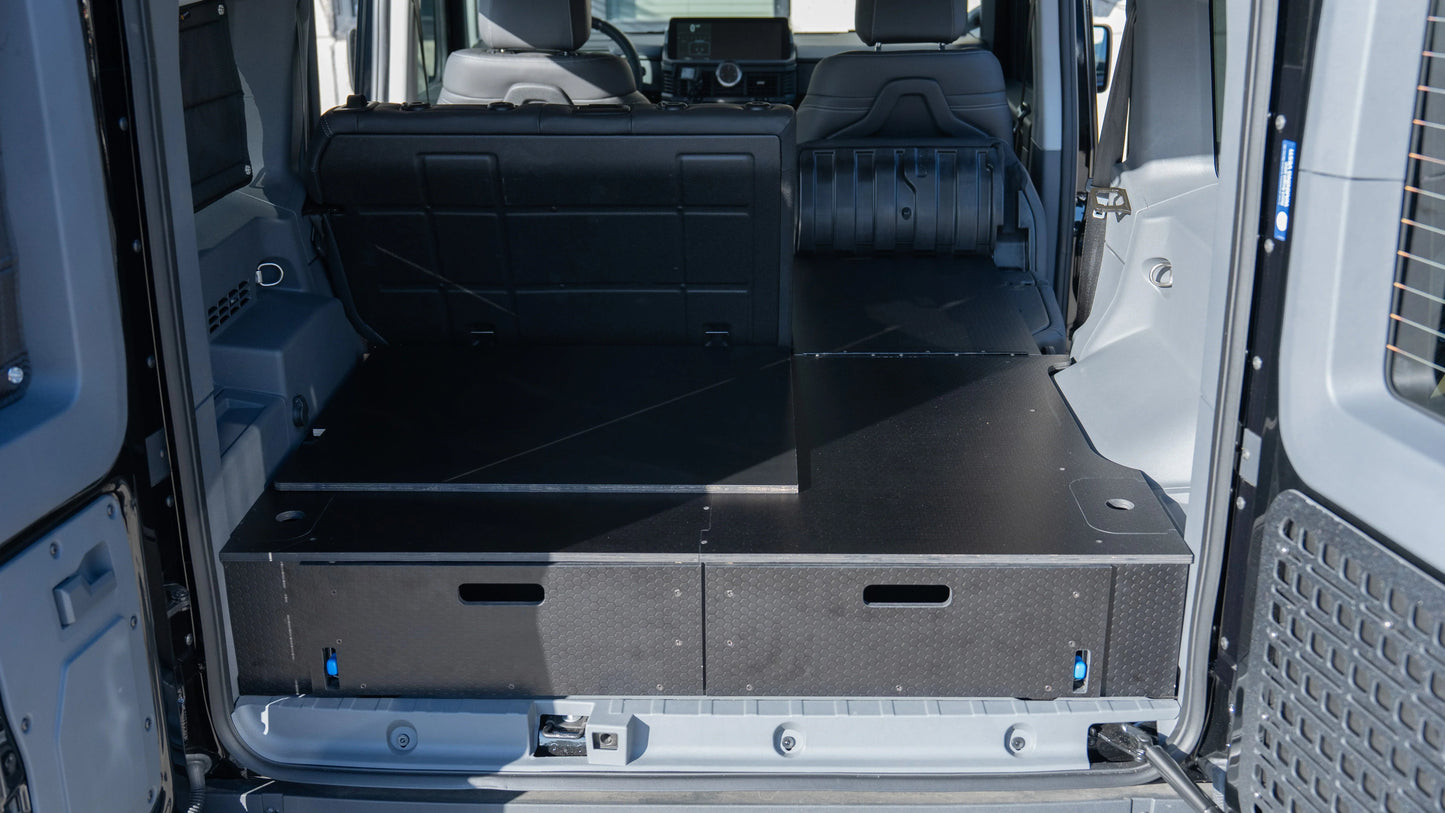 Ineos Grenadier | Dual Drawer Storage System & Bed Platform | 2023+ Solid Wood Worx