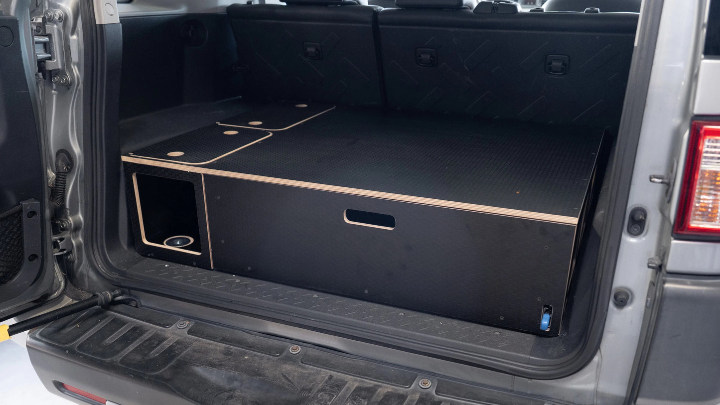 FJ Cruiser | Single Drawer Storage System & Sleeping Platform | 2007–2014 Toyota Solid Wood Worx