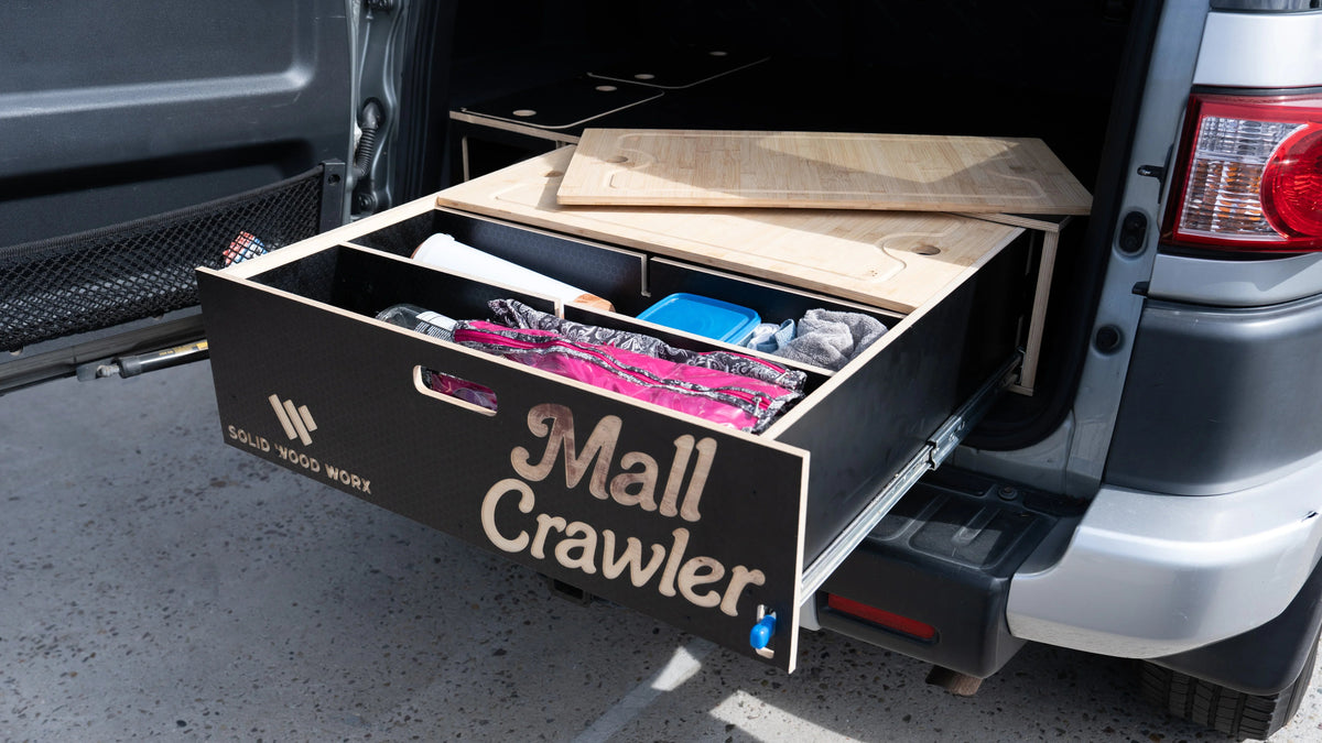 FJ Cruiser | Single Drawer Storage System & Sleeping Platform | 2007–2014 Toyota Solid Wood Worx