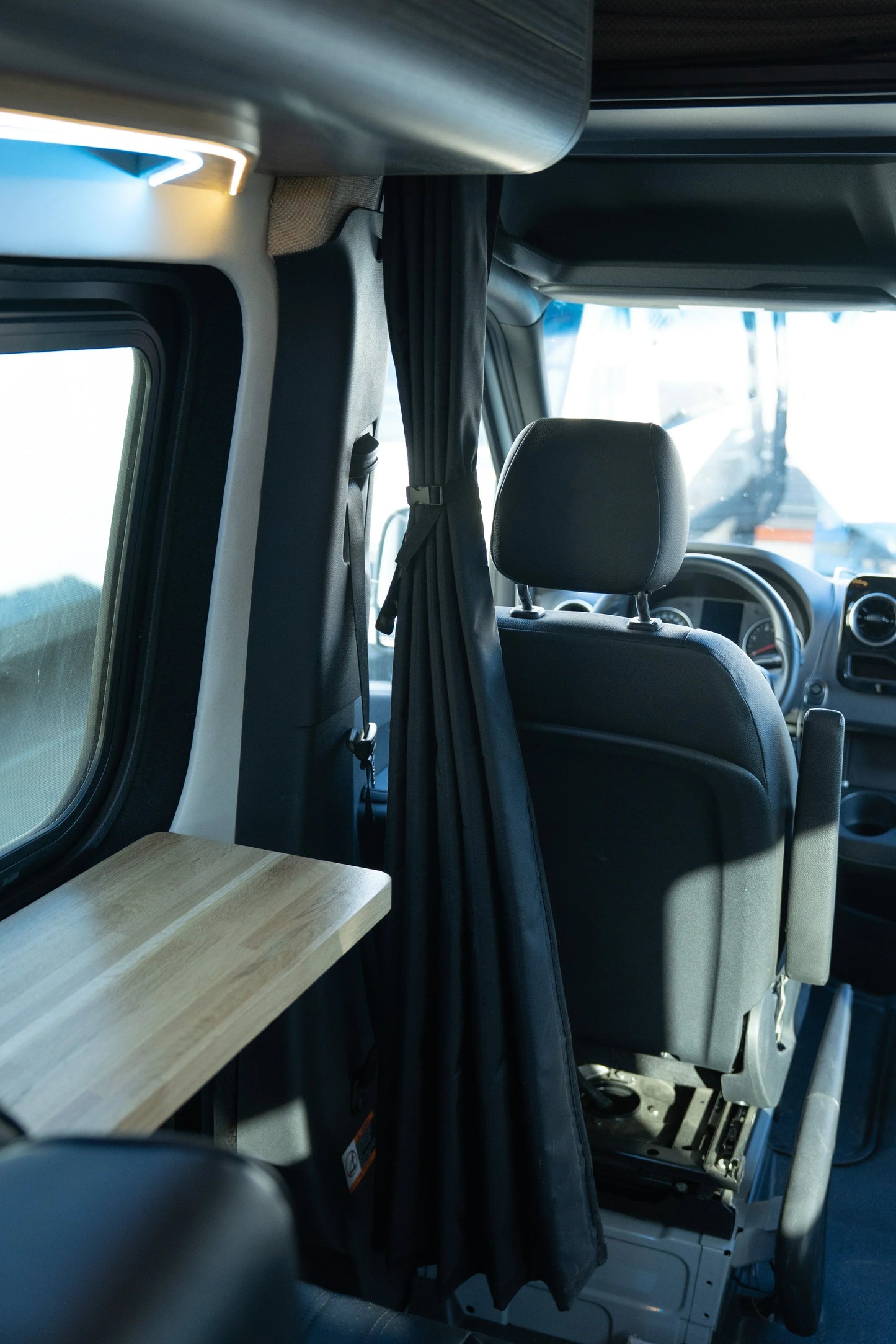 SV Sprinter Van Cab Curtain Divider Sandy Vans