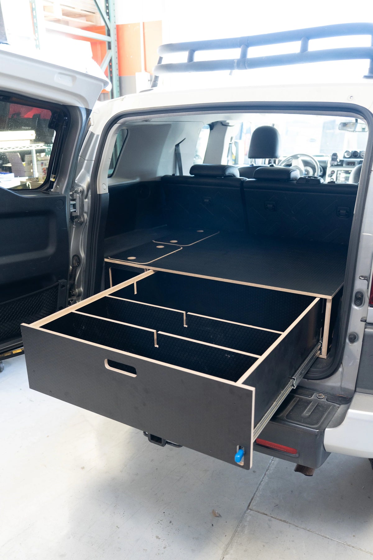 FJ Cruiser | Single Drawer Storage System & Sleeping Platform | 2007–2014 Toyota Solid Wood Worx