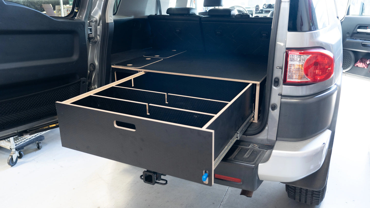 FJ Cruiser | Single Drawer Storage System & Sleeping Platform | 2007–2014 Toyota Solid Wood Worx
