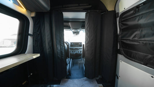 SV Sprinter Van Cab Curtain Divider Sandy Vans