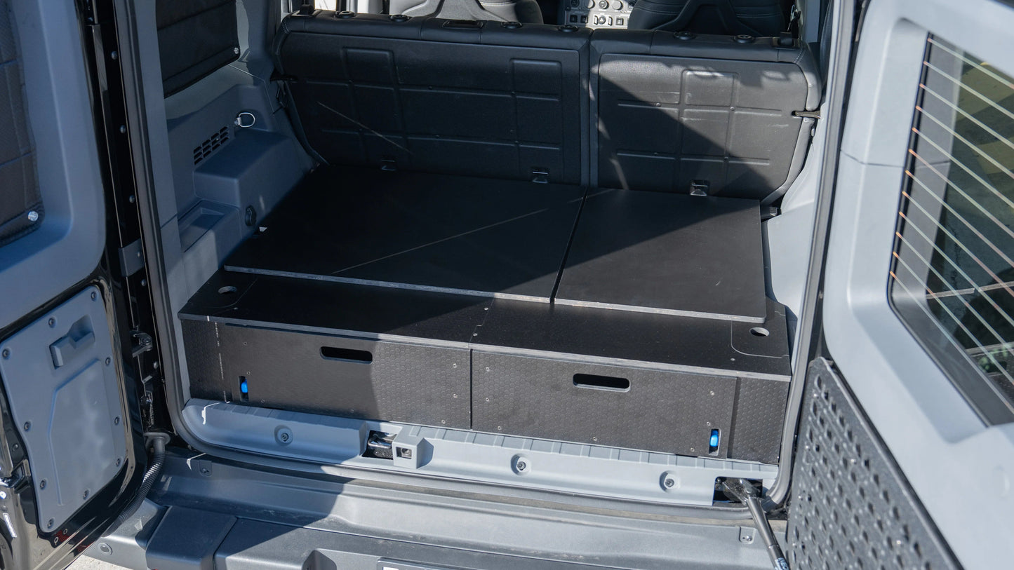 Ineos Grenadier | Dual Drawer Storage System & Bed Platform | 2023+ Solid Wood Worx