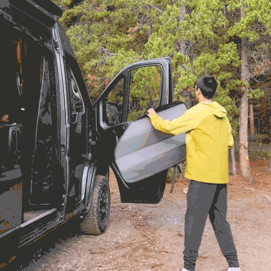 Ram Promaster Reflective Front Door Window Covers (Pair) VanEssential